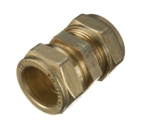 Wickes  Primaflow Brass Compression Straight Coupling - 28mm