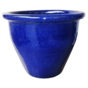 Malay Glazed Blue Plant Pot - 37cm £7.47