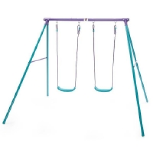 Plum Sedna Double Swing Set - Purple/Teal &pound;71.25