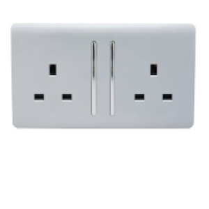Trendi Switch 2 Gang 13 amp long switched Plug Socket in Scr £11.95