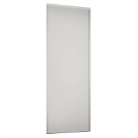 Homebase Steel & Mfc White Panel Sliding Wardrobe Door with White Frame (W)762mm