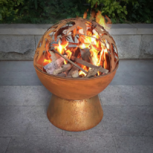 HomeBargains  BBQ House: 50cm Rustic Fire Pit