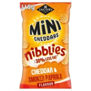 Tesco  Jacob Mini Cheddar Nibblies Cheddar & Paprika 115G