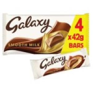 Galaxy Smooth Milk Chocolate Bars Multipack 4 x 42g £1.25