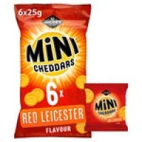 Morrisons  Jacobs Mini Cheddars 6 Red Leicester
