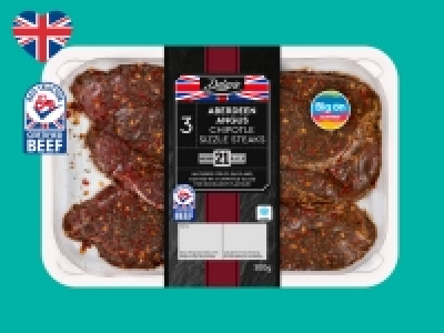 Deluxe 3 Aberdeen Angus British Beef Chipotle Sizzle Steaks