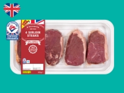 Birchwood 4 British Beef 30-Day Matured Sirloin Steaks