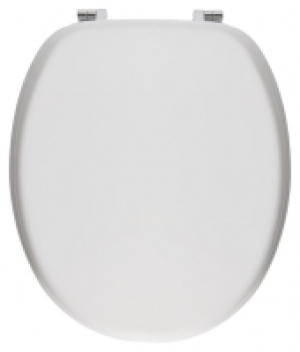 Wickes  Wickes Standard Close White Moulded Wooden Toilet Seat - Whi