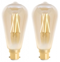 Wickes  4lite WiZ Connected LED SMART B22 Filament Light Bulbs - Amb