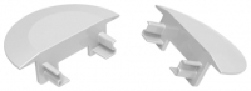 Silver End Caps for Mackay Profiles (2 end caps)