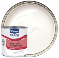 Wickes  Wickes Trade Liquid Gloss Pure Brilliant White 1L