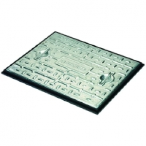 Wickes  Clark-drain 5 Ton Steel Manhole Cover & Frame - 450 X 600mm