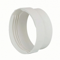 Wickes  Manrose PVC White Round Male Connector - 100mm
