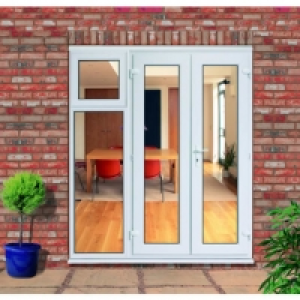 Euramax uPVC White 6ft with 1 Side Sash Panel Double Glazed