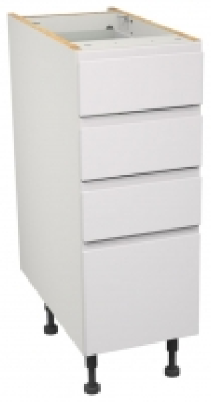 Wickes  Camden White 4 Drawer Unit - 300mm