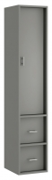 Wickes  Wickes Alessano Grey Gloss Wall Hung Tall Tower Unit - 350mm