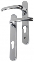 Wickes  Yale Essentials Short Backplate Door Handle - Polished Chrom