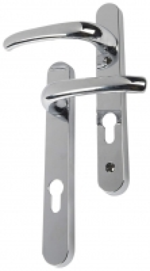 Wickes  Yale Essentials Short Backplate Door Handle - Polished Chrom