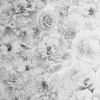 Wickes  Arthouse Glitter Bloom Silver Wallpaper 10.05m x 53cm