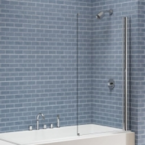 Nexa By Merlyn 6mm Chrome Fast Seal Single Panel Bath Screen