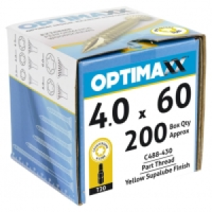 Optimaxx TX Countersunk Passivated Wood Screw - 4 x 60mm - P