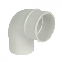 Wickes  FloPlast 68mm Round Line Downpipe Offset Bend 92.5° - White
