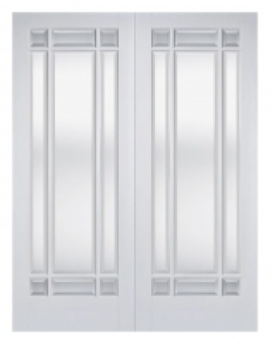 LPD Internal Manhattan Pair 9 Lite Pair Primed White Solid C