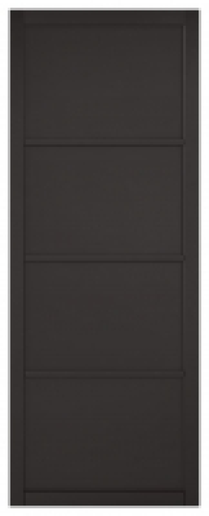 LPD Internal Soho 4 Panel Primed Black Solid Core Door - 686