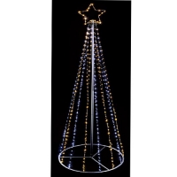 Partridges Premier Decorations Premier Micro Brights Pyramid Christmas Tree -White/Warm Whi