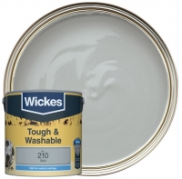 Wickes  Wickes Steel - No.210 Tough & Washable Matt Emulsion Paint -