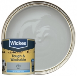 Wickes Steel - No.210 Tough & Washable Matt Emulsion Paint -