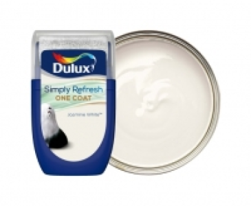 Dulux Simply Refresh One Coat Paint - Jasmine White Tester P