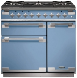 Wickes  Rangemaster Elise 90cm Dual Fuel Range Cooker - China Blue