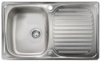 Wickes  Leisure Linear Compact 1 Bowl Reversible Inset Stainless Ste