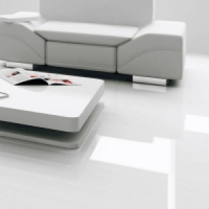 Bathroom, Bedroom, Kitchen, Living Falquon Flooring High Gloss MAX 8mm White Laminate Flooring