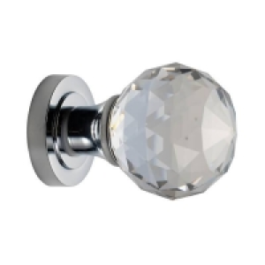 Glass & Zinc Sandleford Monza Glass Mortice Knob Set - Polished Chrome