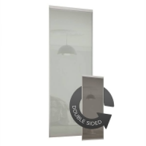 Duo Sliding Wardrobe Door Cappuccino Glass / Artic White wit £348.00
