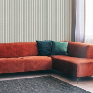 Glitter Stripe Duck Egg Wallpaper