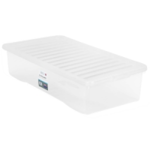Jumbo Underbed Storage Box with Lid 42L - Clear
