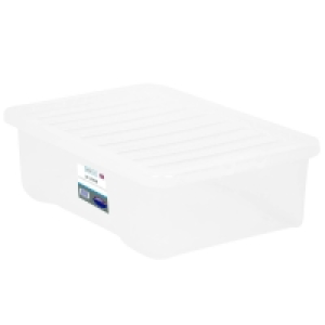 Underbed Clear Storage Box with Lid 32L - Clear