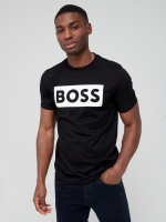 LittleWoods Boss Tiburt Logo T-Shirt - Black