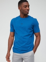 LittleWoods Boss Tchup Centre Logo T-Shirt - Medium Blue