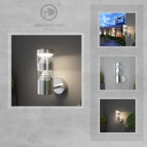 NBHANYUAN Lighting Orlando Outdoor LED Wall Light - Brushed  £9.99