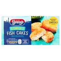 Iceland  Youngs 6 Omega 3 Fish Cakes 300g