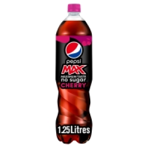 Iceland  Pepsi Max Cherry No Sugar Cola Bottle 1.25L