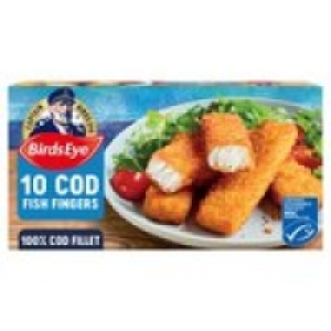 Birds Eye 10 Cod Fish Fingers £2.50
