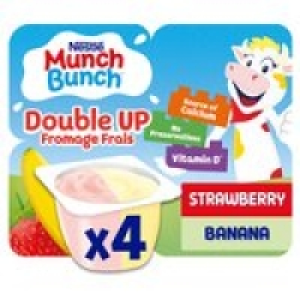 Munch Bunch Double Up Strawberry & Banana Fromage Frais £1.25