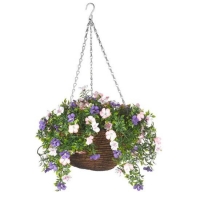 RobertDyas  Smart Garden Artificial Petunia Hanging Basket - 30cm