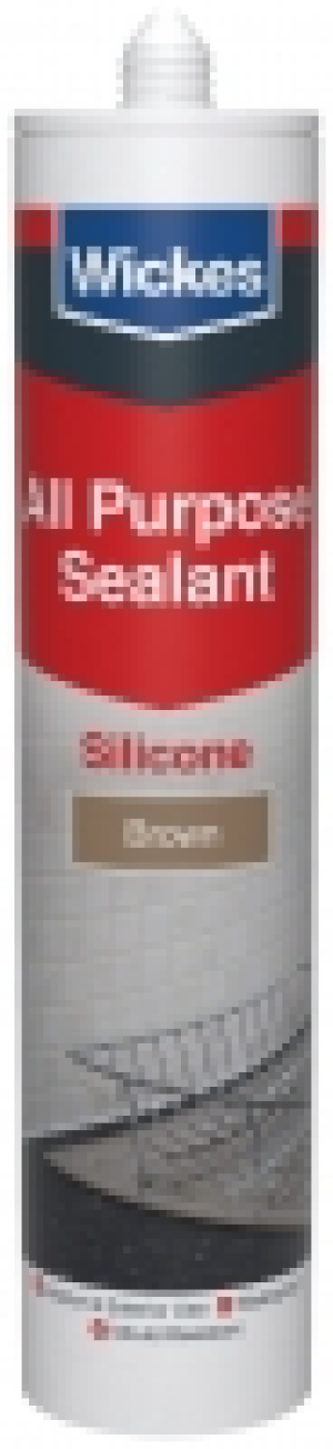 Wickes All Purpose Silicone Sealant Brown 300ml