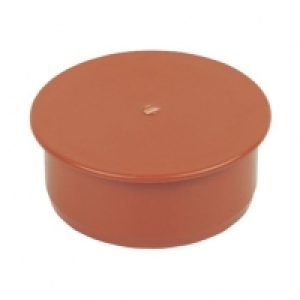 FloPlast 110mm Socket Plug - Terracotta